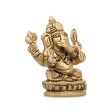 Ganpati Murti - 2.5 x 1.25 Inches | Antique Brass Idol  Vinayagar Silai for Pooja  140 Gms Approx Sale