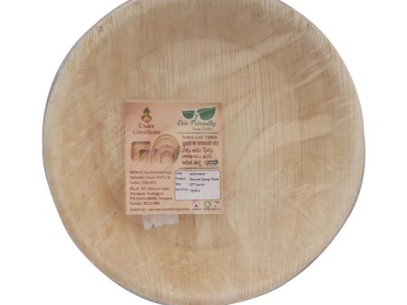 Areca Leaf Plate - 10 Pcs Set - Round Deep - 7 Inch dia Discount