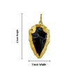 Arrowhead Pendant - Black Obsidian | Dollar  Locket  Jewellery for Men & Women  Assorted Colour on Sale