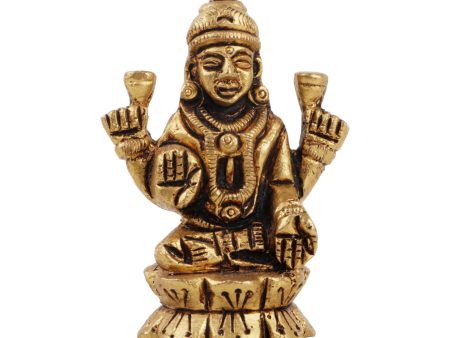 Laxmi Murti  - 2 x 1.75 Inches |  Brass Idol  Lakshmi Idol  Lakshmi Murti  Lakshmi Statue for Pooja Cheap