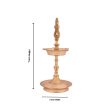 Brass Lamp - 7 x 3 Inches | Karaikudi Kuthu Vilakku  Pirai Deepam  Diya for Pooja For Sale