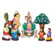 Vasthu Lakshmi Clay Golu Bommai Set - 11 x 5 Inches | Giri Golu Doll  Navaratri Golu Bomma Gombe Bommai For Discount