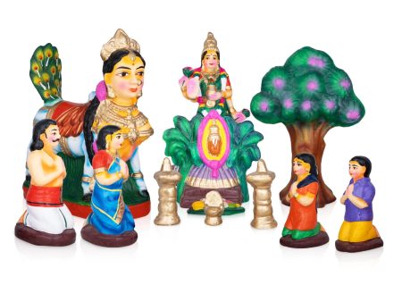 Vasthu Lakshmi Clay Golu Bommai Set - 11 x 5 Inches | Giri Golu Doll  Navaratri Golu Bomma Gombe Bommai For Discount