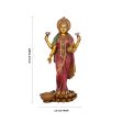 Laxmi Murti - 10 x 4.5 Inches | Lakshmi Murti Standing On Lotus  Resin Statue for Pooja For Discount