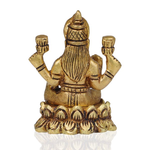 Laxmi Murti  - 2.5 x 2.25 Inches |  Brass Idol  Lakshmi Idol  Lakshmi Murti  Lakshmi Statue for Pooja Fashion