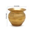 Brass Lota  - 3.75 x 3.75  Inches |  Chombu  Kalash Pot  Kalasam for Pooja Online Sale