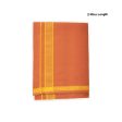 Cotton Veshti - 2 Mtrs | Pendex Border Dhoti  Kavi Colour Vesti for Men For Sale