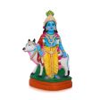 Krishna Idol with Cow - 15 Inches | Giri Golu Doll  Clay  Pasu Krishnan  Navarathri Doll Online now