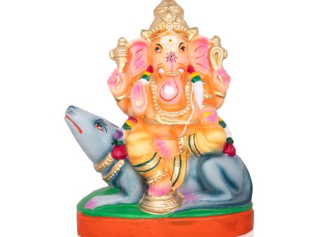 Vinayagar Clay Golu Bommai - 13 x 10 Inches | Giri Golu Doll  Navaratri Golu Bomma Gombe Bommai Supply