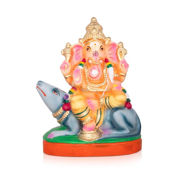 Vinayagar Clay Golu Bommai - 13 x 10 Inches | Giri Golu Doll  Navaratri Golu Bomma Gombe Bommai Supply