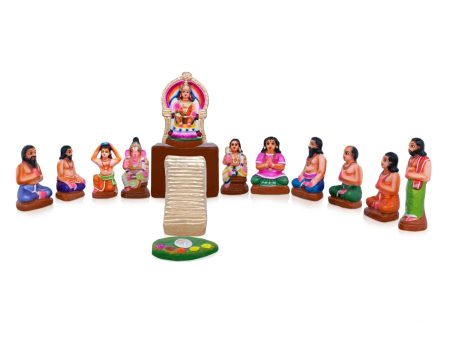 Ayyappan Clay Golu Bommai Set - 8 x 4.5 Inches | Giri Golu Doll  Navaratri Golu Bomma Gombe Bommai Online