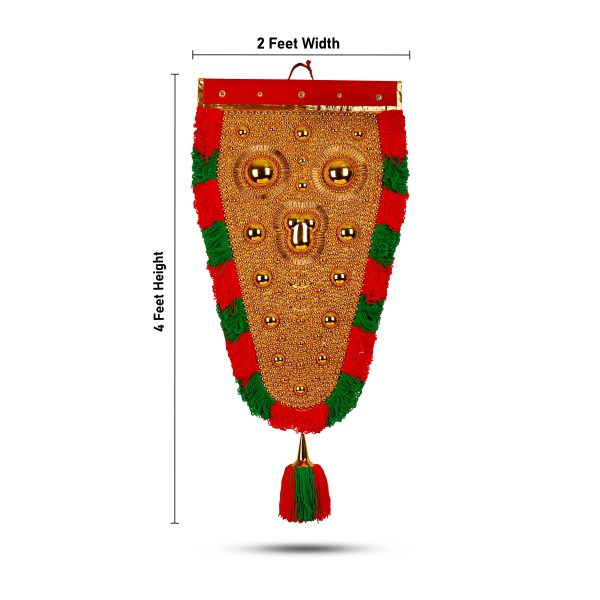 Nettipattam - 4 Feet | Traditional Nettipattam  Decorative Hanging for Car Online Hot Sale