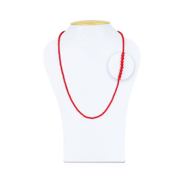 Coral Mala - 10 Inches | Moonga Mala  Munga Mala  Glass Beads Mala for Men & Women Discount