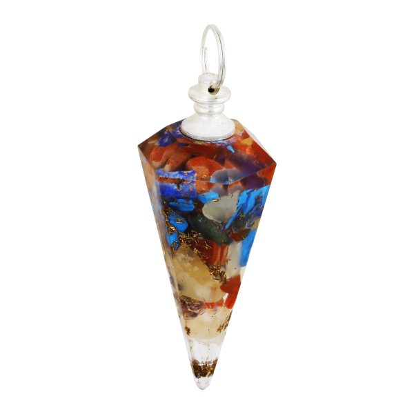 Crystal Stone Pendant  - Orgone Pendulam |  Crystal Dollar  Stone Locket for Men & Women Hot on Sale