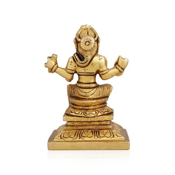 Bala Tripura Sundari Idol - 3.5 x 2.5 Inches | Antique Brass Idol  Balambigai Statue for Pooja  400 Gms Approx on Sale