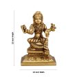 Bala Tripura Sundari Idol - 3.5 x 2.5 Inches | Antique Brass Idol  Balambigai Statue for Pooja  400 Gms Approx on Sale