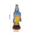 Vithoba Krishna Standing - 24 x 10 Inches | Giri Golu Doll  Clay Doll  Vithoba Murti  Navratri Bommai For Cheap