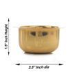 Brass Bowl - 1.5 x 3.5 Inches | Brass Cup  Pooja Bowl for Home  30 Gms Approx Supply