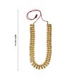 Shenbaga Poo Haram - 12 Inches | Gold Polish Haram  Gold Polish Jewellery for Deity Discount