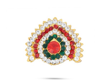 Stone Jewellery - 1 x 1.25 Inches | Deity Jewellery  Multicolour Stone Jewelry for Deity Decor Online