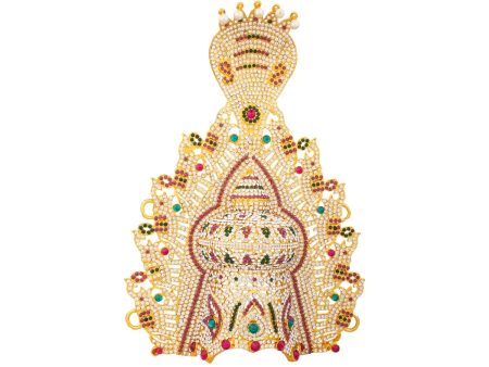 Stone Crown - 12 x 8 Inches | Nag Design Stone Kireedam  Stone Mukut for Pooja For Discount