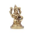 Laxmi Idol - 3 x 2 Inches | Antique Brass Idol  Lakshmi Idol  Lakshmi Murti for Pooja  280 Gms Approx on Sale