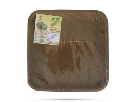 Leaf Plate Double Layer - 10 Pcs Set - Square - 10x10 Inch For Sale