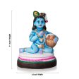 Butter Krishna Clay Golu Bommai - 9 x 6 Inches | Giri Golu Doll  Navaratri Golu Bomma Gombe Bommai Online Sale