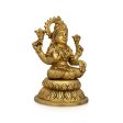 Lakshmi Idol - 6 x 4 Inches | Antique Brass Idol  Laxmi Murti  Lakshmi Murti for Pooja  1.580 Kgs 
 Approx Sale