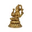 Lakshmi Idol - 6 x 4 Inches | Antique Brass Idol  Laxmi Murti  Lakshmi Murti for Pooja  1.580 Kgs 
 Approx Sale