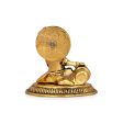 Butter Krishna Idol - 3 x 3.5 Inches | Aluminium Krishna Idol  Gold Polish Krishna Statue for Pooja  180 Gms Online now