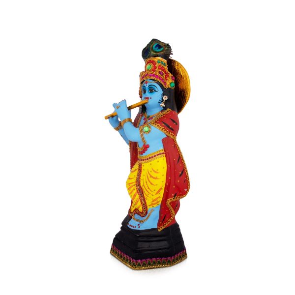 Krishnan Statue - 22 x 8 Inches | Giri Golu Doll  Fibre Statue  Krishna Alankaram  Navarathri Doll Fashion