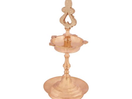 Brass Lamp - 7 x 3 Inches | Karaikudi Kuthu Vilakku  Pirai Deepam  Diya for Pooja For Sale