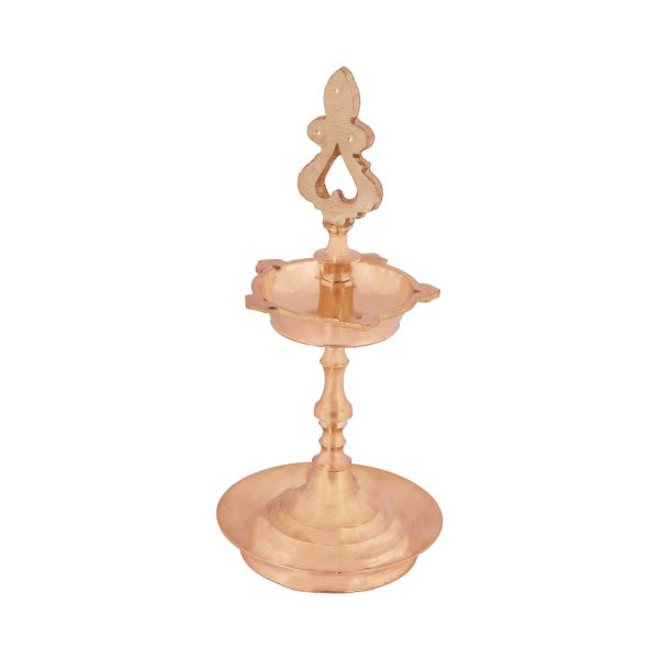 Brass Lamp - 7 x 3 Inches | Karaikudi Kuthu Vilakku  Pirai Deepam  Diya for Pooja For Sale