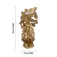 Krishna Murti With Tree - 23 x 12 Inches | Antique Brass Idol  Krishna Statue for Pooja  11.880 Kgs Approx For Sale