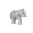 Elephant Statue - 1 x 2 Inches | Copper Idol  Silver Polish Elephant Figurine for Home  55 Gms Approx Discount