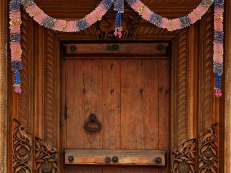 Toran - 20 Inches | Artificial Flower Toran  Door Toran  Flower Toran for Door Decor  Assorted Colour and Design on Sale