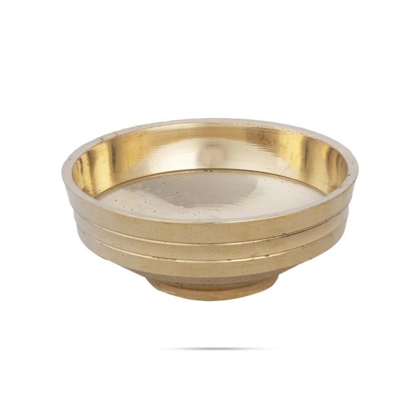 Flower Pot - 1 x 2 Inches | Brass Urli  Uruli for Living Room  40 Gms Approx Hot on Sale