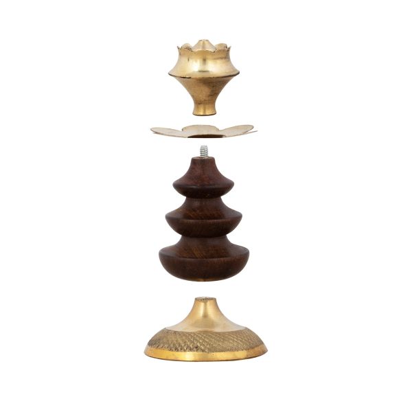 Agarbathi Stand - 4 x 2 Inches | Wooden Agarbatti Holder  Lotus Design Incense Stick Holder for Pooja on Sale