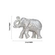 Elephant Statue - 1 x 2 Inches | Copper Idol  Silver Polish Elephant Figurine for Home  55 Gms Approx Discount