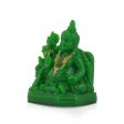 Laxmi Kuber Statue - 3 x 4 Inches Green | Resin Lakshmi Kuber Idol  Laxmi Kuber Idol for Pooja Supply