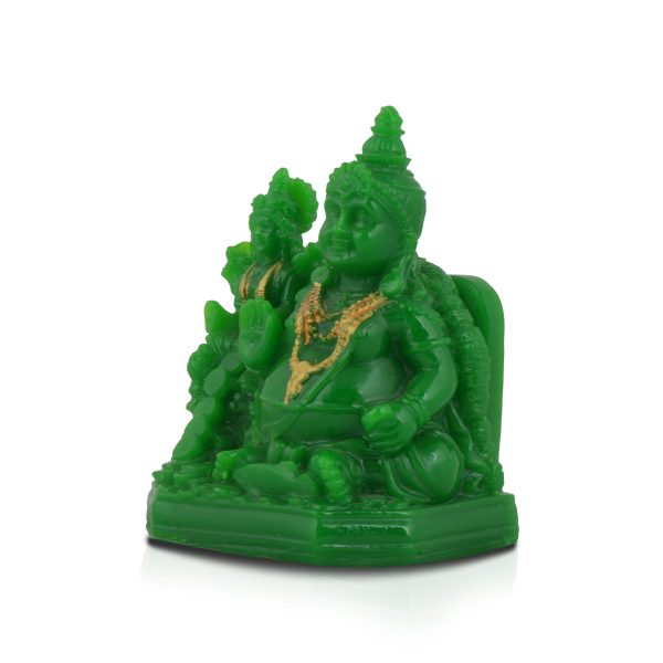 Laxmi Kuber Statue - 3 x 4 Inches Green | Resin Lakshmi Kuber Idol  Laxmi Kuber Idol for Pooja Supply