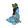 Crawling Krishnan Statue - 11 x 10 Inches | Giri Golu Doll  Clay Doll  Janmashtami Decoration Discount