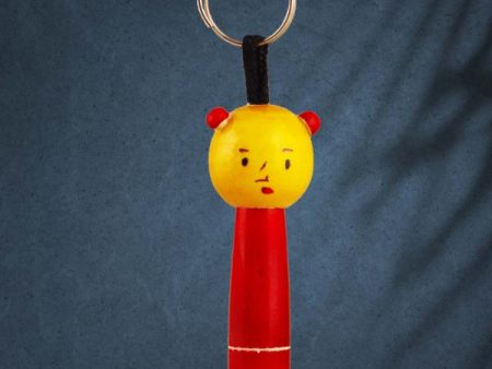 Wooden Colour Key Chain - 4.25 x 1 Inches | Childrens Toy  Wooden Toy for Kids Cheap