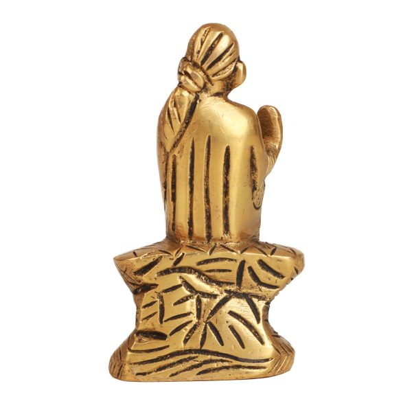 Saibaba Statue - 2.5 x 1.5 Inches | Antique Brass Idol  Saibaba Idol for Pooja  180 Gms Approx Online Sale