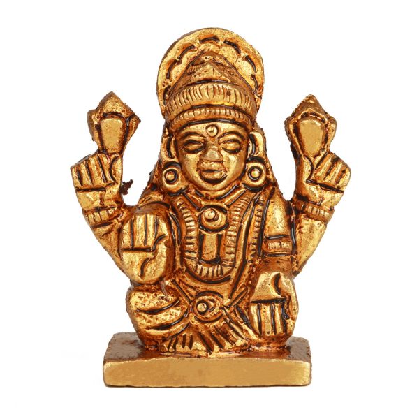 Laxmi Murti  - 1.5 x 1.5 Inches |  Brass Idol  Lakshmi Idol  Lakshmi Murti  Lakshmi Statue for Pooja Sale