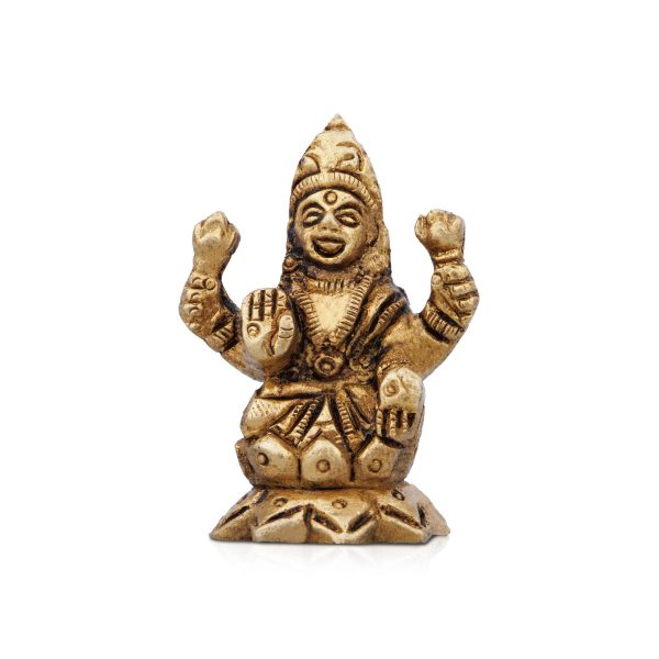 Lakshmi Idol - 2 x 1.5 Inches | Antique Brass Idol  Lakshmi Murti  Laxmi Idol for Pooja  95 Gms Approx Cheap