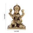 Lakshmi Idol - 3 x 2 Inches | Antique Brass Idol  Lakshmi Murti  Laxmi Idol for Pooja  270 Gms Approx Discount