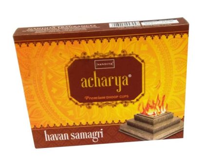 Nandita Premium Dhoop Cups 12Pcs - Acharya Havan Samagri Supply