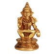 Ayyappan Statue - 3.5 Inch | Brass Statue  Ayyappan Idol for Pooja Supply